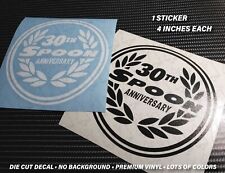 X2 Spoon Sports 30th Anniversary Decals Civic Type R Dc2 Da Nsx Ek9 Eg6 Ef Jdm