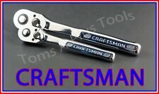 Craftsman Tools 2pc 14 38 Full Polish 72 Tooth Ratchet Socket Wrench Set 