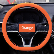 Non-slip Silicone Steering Wheel Cover For 34-38cm Steering Wheels Protector