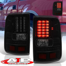 Black Smoked Led Tail Lights Brake Lamps Pair For 2004-2008 Ford F150 Styleside