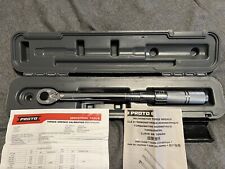 Proto 38 Drive Ratcheting Head Micrometer Torque Wrench 16-80 Ft-lbs Asme