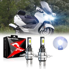 H4 9003 Led Headlight Bulbs Motorcycle For Suzuki Burgman 650 2005-2009