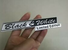 1pcs Metal Black White Limited Edition Car Trunk Emblem Rear Badge Sticker