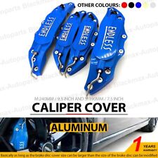 4 Blue Endless Brake Caliper Cover Metal Style Disc Universal Car Front Rear Kit