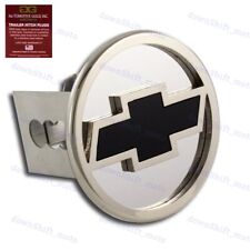 Chevrolet Chevy Stainless Steel Chrome Hitch Cover Cap Plug For 2 Tow Receiver