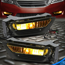 Lr Front Bumper Fog Lights Lamps Assembly For 2013-2015 Honda Accord Sedan 4dr
