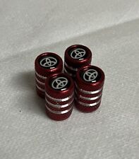 4-pack Of Tire Valve Stem Cap Covers W Rubber O-ring Seal Toyota Logo