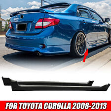 For Toyota Corolla 2009-13 Trd Jdm Style Side Body Skirts Pp Unpainted Body Kits