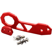 2 Jdm Rear Anodized Billet Aluminum Racing Tow Hook Kit For Honda Acura Red
