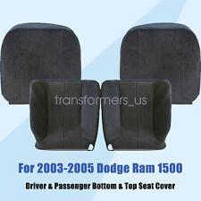 Front Cloth Seat Cover Dark Gray For 2003-2005 Dodge Ram 1500 2500 3500 Slt