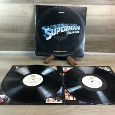 Superman The Movie Original Soundtrack Rare 1978 Dbl Vinyl Lp Winserts Record