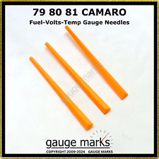 79 80 81 Camaro Gauge Needles - Lot Of 3 Pcs - Fits Fuel Volts Temp Gauges Nos