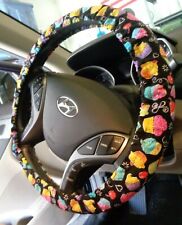 Handmade Colorful Cupcakes Steering Wheel Cover Seatbelt Cover