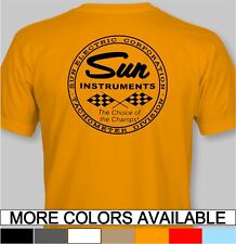 Sun Instruments Retro T-shirt Tachometer Tach Speed Shop Hot Rod Electric Corp