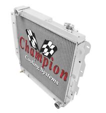 Champion 3 Row Aluminum Radiator For 1987-2004 Jeep Wrangler Yj Chevy V8 Engine