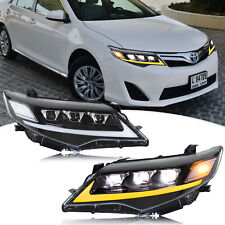 Led Headlights For Toyota Camry 2012 2013 2014 Animation Sequential Front Lamps