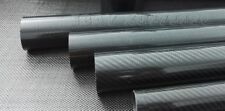3k Carbon Fiber Tube Od 40mm X Id 34mm 36mm 37mm 38mm X 1000mm Roll Wrapped