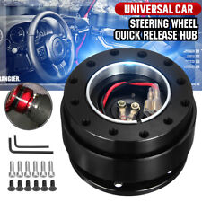 Universal Car Steering Wheel Ball Quick Release Hub Adapter Snap Off Kit Black
