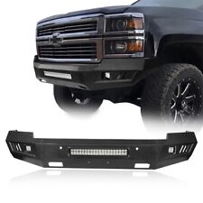 Off-road Textured Front Bumper Bar Replacement Fit 14-15 Silverado 1500 Pickup