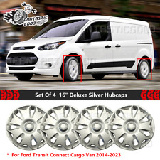 For Ford Transit Connect Cargo Van 2014-23 Set Of 4pcs 16 Deluxe Silver Hubcaps