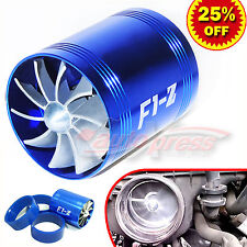 For Ford Supercharger Cold Air Intake Turbo Dual Gas Fuel Saver Fan Bl 2.5-3.0