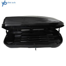 With 2 Locks 14 Cubic Feet Car Top Cargo Carrier Vehicle Roof Mount Luggage Box