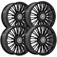Set Of 4 Asanti Ab049 Premier 22x9.5 5x1205x5 30mm Gloss Black Wheels Rims