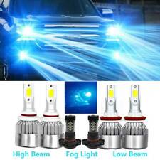 9005 5202 Ice Blue 8000k Led Headlight Fog Light C6 Combo Bulbs High Low Beam