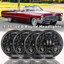 4pcs 5-34 5.75 Led Headlights Hi-lo Beam For Cadillac Deville 1962-1974