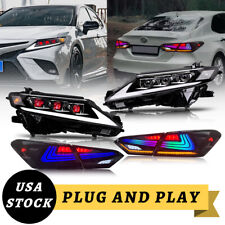 Led Headlights Tail Lights For Toyota Camry 2018-2023 Demon Eyes Lexus Style