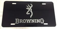 Engraved Browning Car Tag Diamond Etched Aluminum Vanity Front License Plate