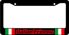 Italian Princess Italy Flag  License Plate Frame