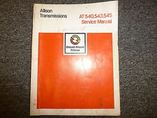 Detroit Diesel Allison At540 At543 At545 Transmission Shop Service Repair Manual