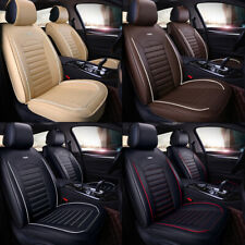 Car 5 Seat Covers Full Set Waterproof Leather Universal For Auto Sedan Suv Truck