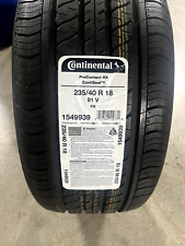 1 New 235 40 18 Continental Pro Contact Rx Conti Seal Tire