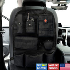 Car Truck Seat Back Organizer Tactical Molle Cover Vehicle Panel Storage Bag Us