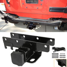 2 Rear Bumper Trailer Hitch Receiver Towing Kit For 2007-2018 Jeep Wrangler Jk