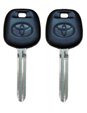 2 Transponder Key Blanks For Toyota 4d67 4d-pt