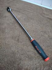 New Snap-on 38 Drive 17 Extra Long Handle Ratchet Fhll80 Dual 80 Tech Red