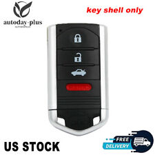 4 Buttons Uncut Blade Smart Remote Key Case Shell Fob For Acura Zdx Rdx Ilx Tl