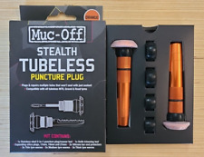 Muc-off Stealth Tubeless Puncture Plugs Tire Repair Kit Bar-end Pair Orange