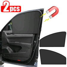 2x Magnetic Car Window Sun Shade Cover Shield Uv Protection Curtains Accessories