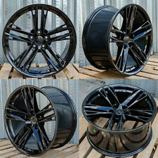 20 Black Wheels 20x10 20x11 Fit Chevrolet Camaro Chevy Zl Style Set 4 Rims