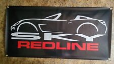 Big Banner Saturn Sky Redline Silhouette Sign Poster Racing 4x2