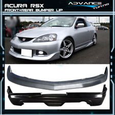 Fits 05-06 Acura Rsx Coupe 2-door Mugen Style Front Rear Bumper Lip Spoiler Pu