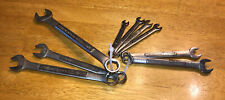 9 Vintage Craftman Combination Wrench Set Va Series Tools Sae Made In U.s.a.