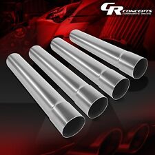4pc Mild Steel 18 Long 2-12 Piping Diy Custom Exhaust Tubing Straight Pipes