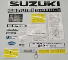 Suzuki Samurai Emblems And Decals Black