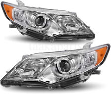 Pair Headlight Headlamp Assembly Passenger Driver For 2012-2014 Toyota Camry