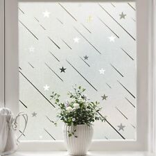 Coavas Frosted Window Privacy Film Bathroom Window Clings For Glass Day And N...